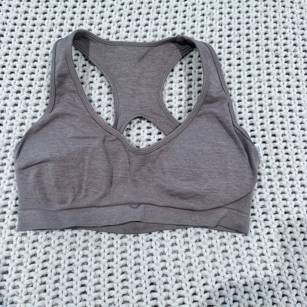 High-Waisted Gray Leggings - Picture 6 of 6